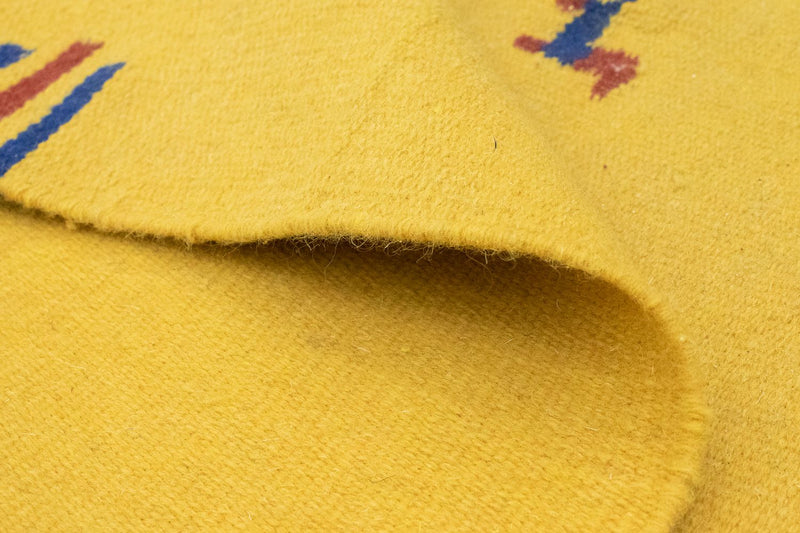 Tapis Kelim - Tendance - 200 x 140 cm - jaune