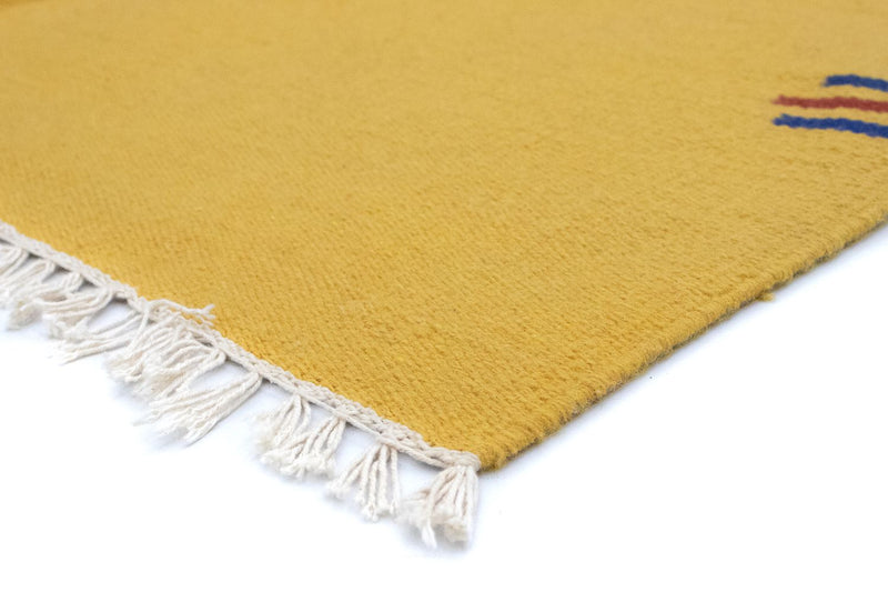 Tapis Kelim - Tendance - 200 x 140 cm - jaune