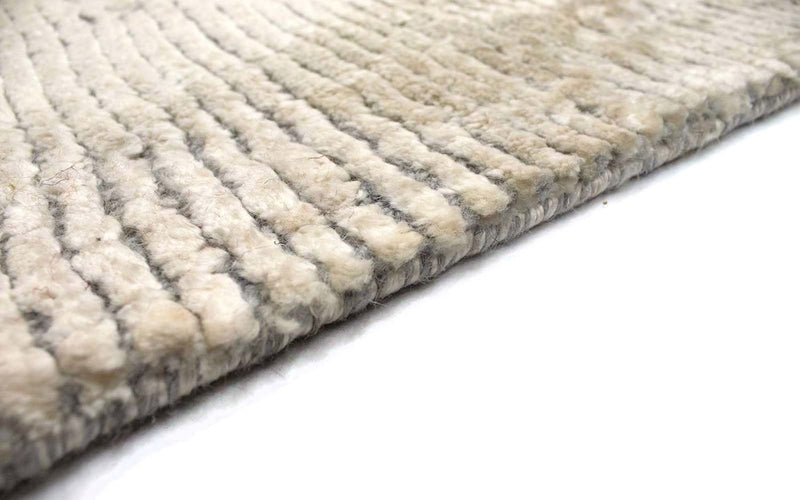 Tapis en viscose - 95 x 65 cm - beige