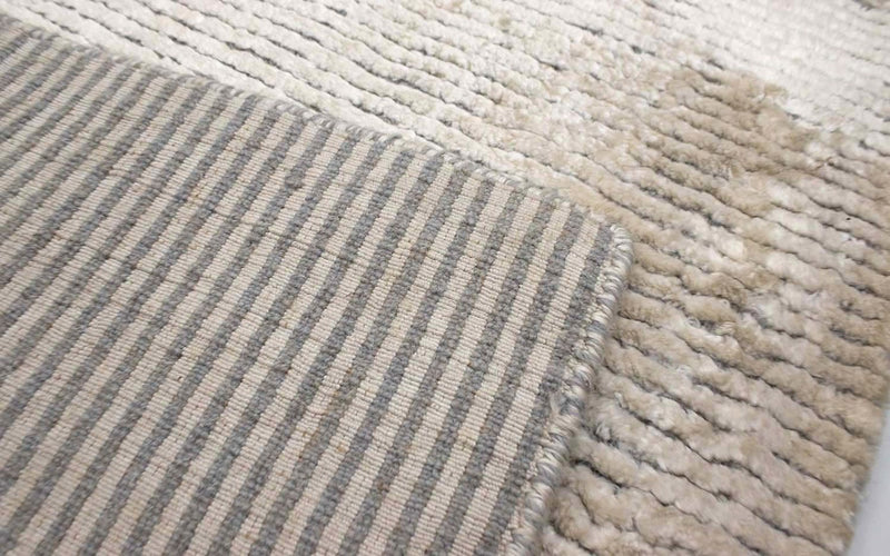 Tapis en viscose - 95 x 65 cm - beige