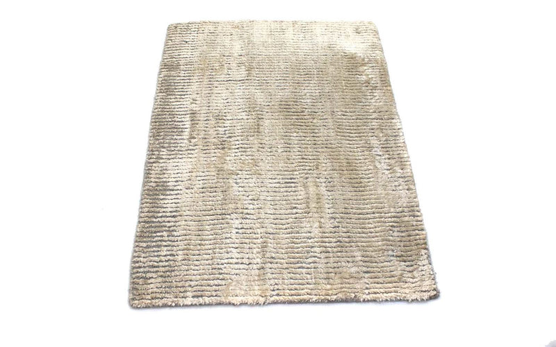 Tapis en viscose - 95 x 65 cm - beige