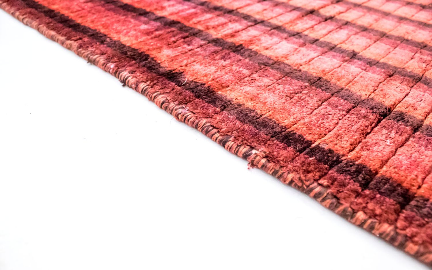 Tapis de couloir Tapis en viscose - 203 x 63 cm - rouge