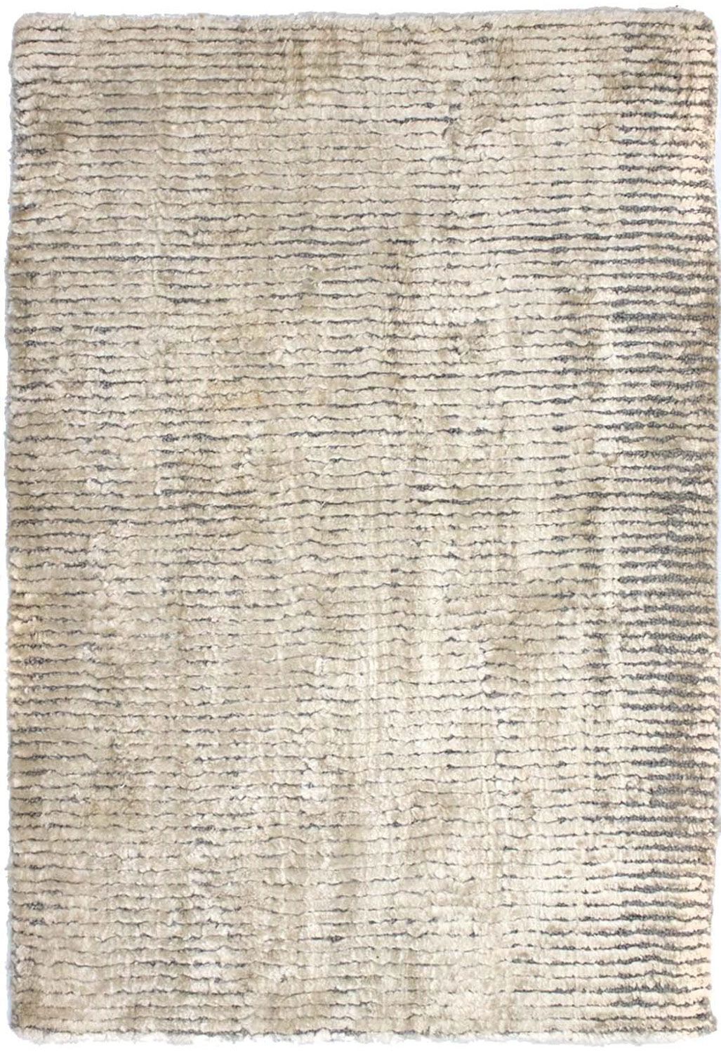 Tapis en viscose - 95 x 66 cm - beige