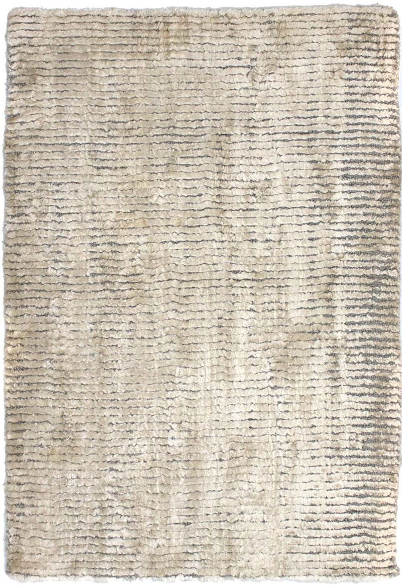 Tapis en viscose - 95 x 66 cm - beige