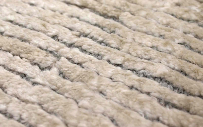 Tapis en viscose - 95 x 66 cm - beige