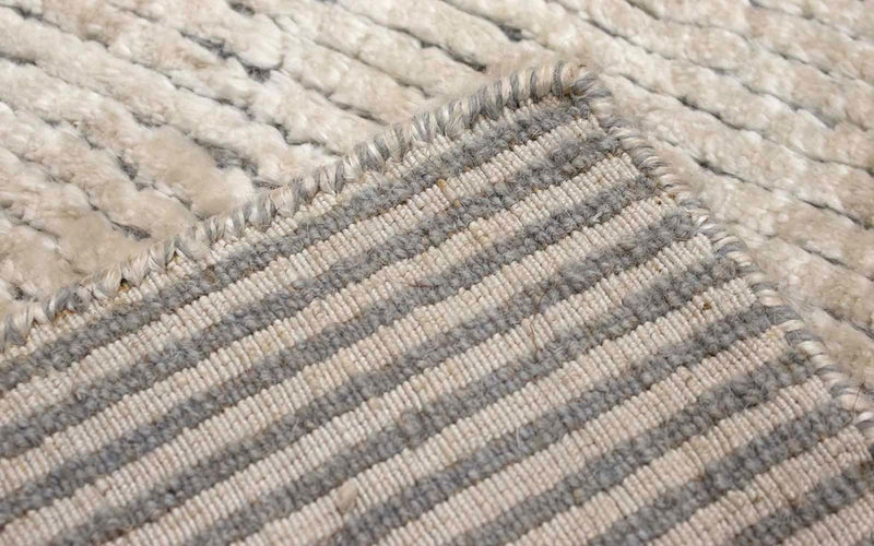 Tapis en viscose - 95 x 66 cm - beige