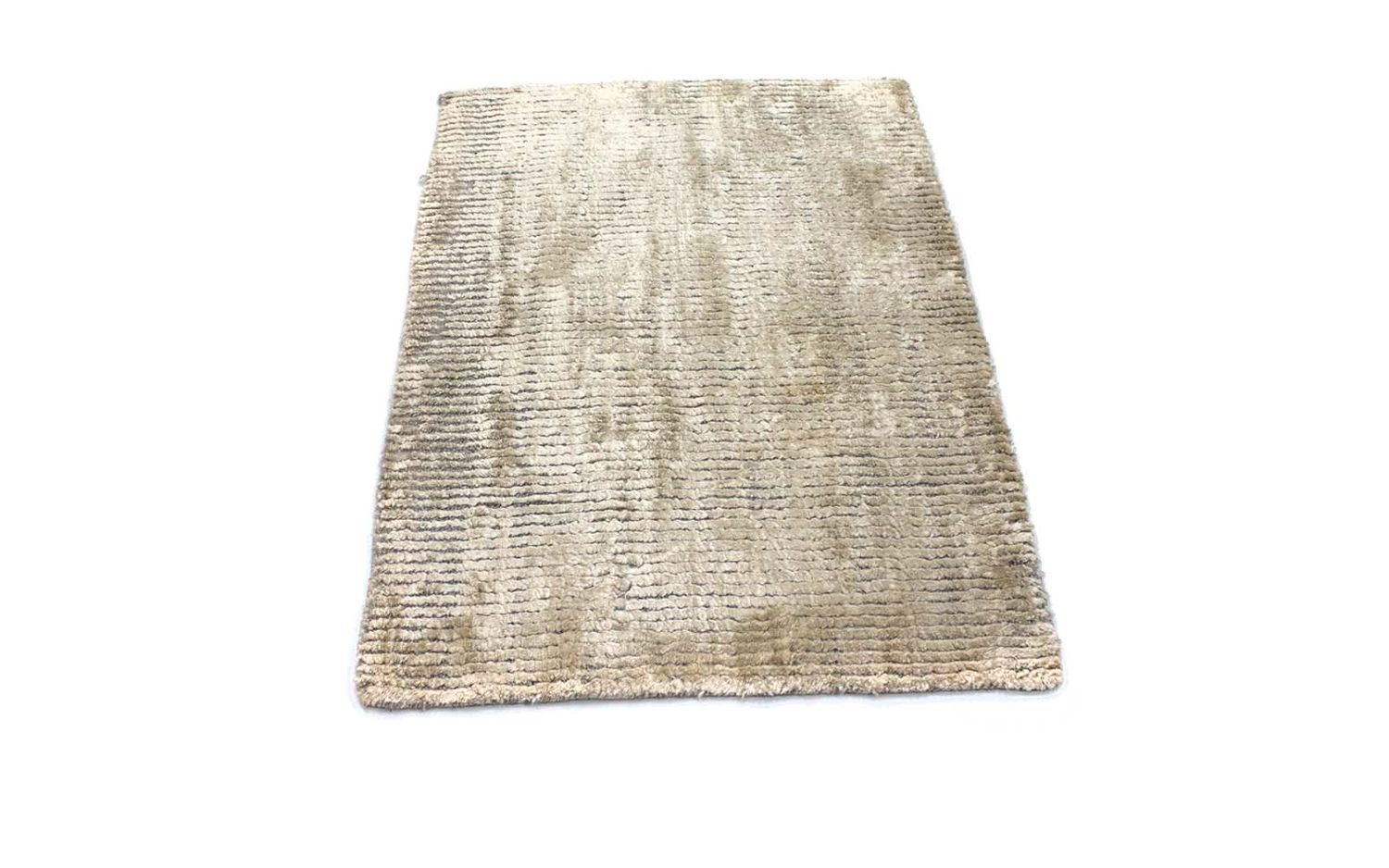 Tapis en viscose - 95 x 66 cm - beige
