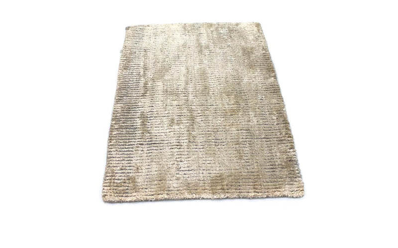 Tapis en viscose - 95 x 66 cm - beige