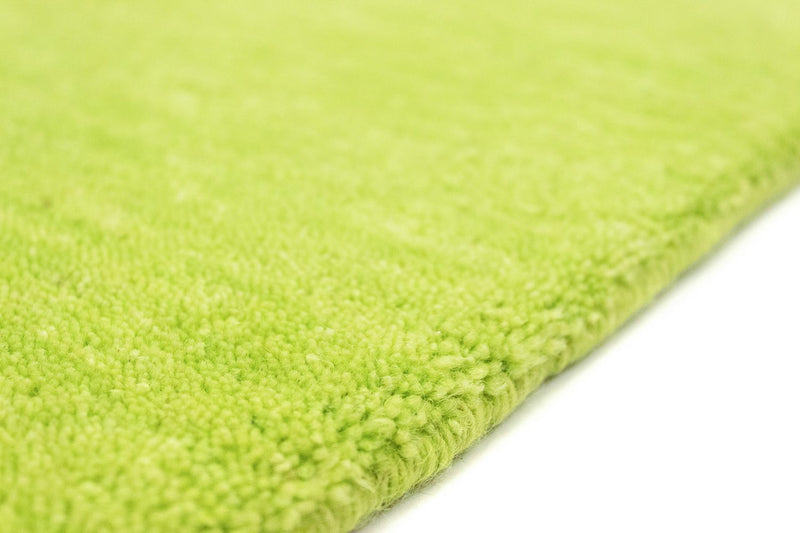 Tapis de couloir Tapis Gabbeh - Indus - 400 x 80 cm - vert lime