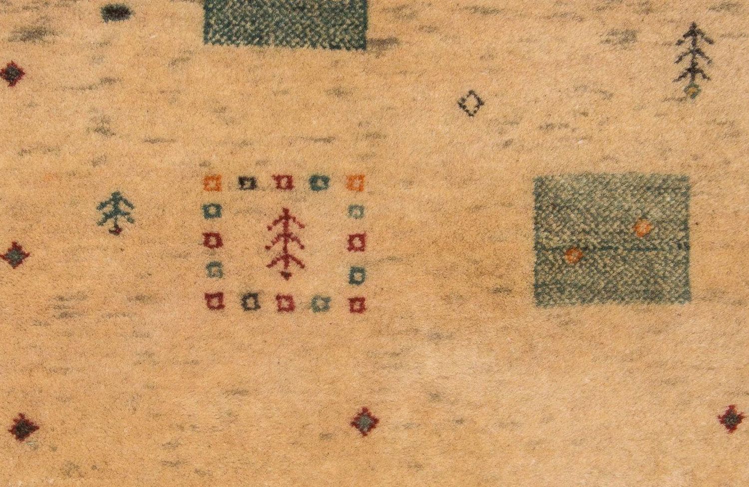Tapis Gabbeh - Loribaft Persan - 200 x 146 cm - beige