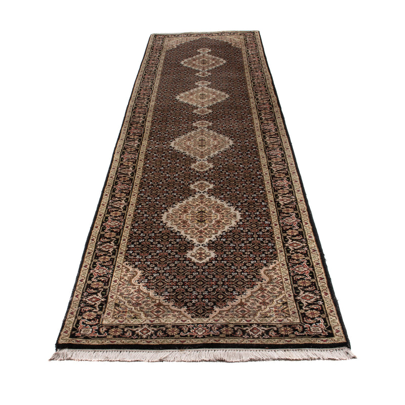 Läufer Orient - Täbriz - 372 x 81 cm - schwarz