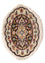 Tapis persan - Tabriz - Royal ovale  - 68 x 48 cm - noir