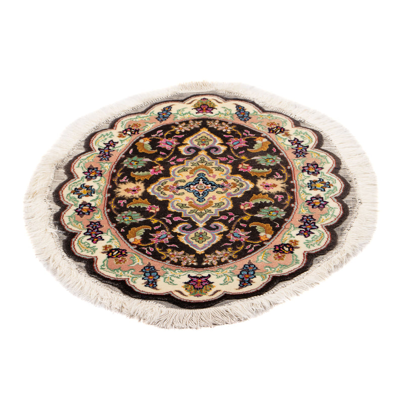 Tapis persan - Tabriz - Royal ovale  - 68 x 48 cm - noir