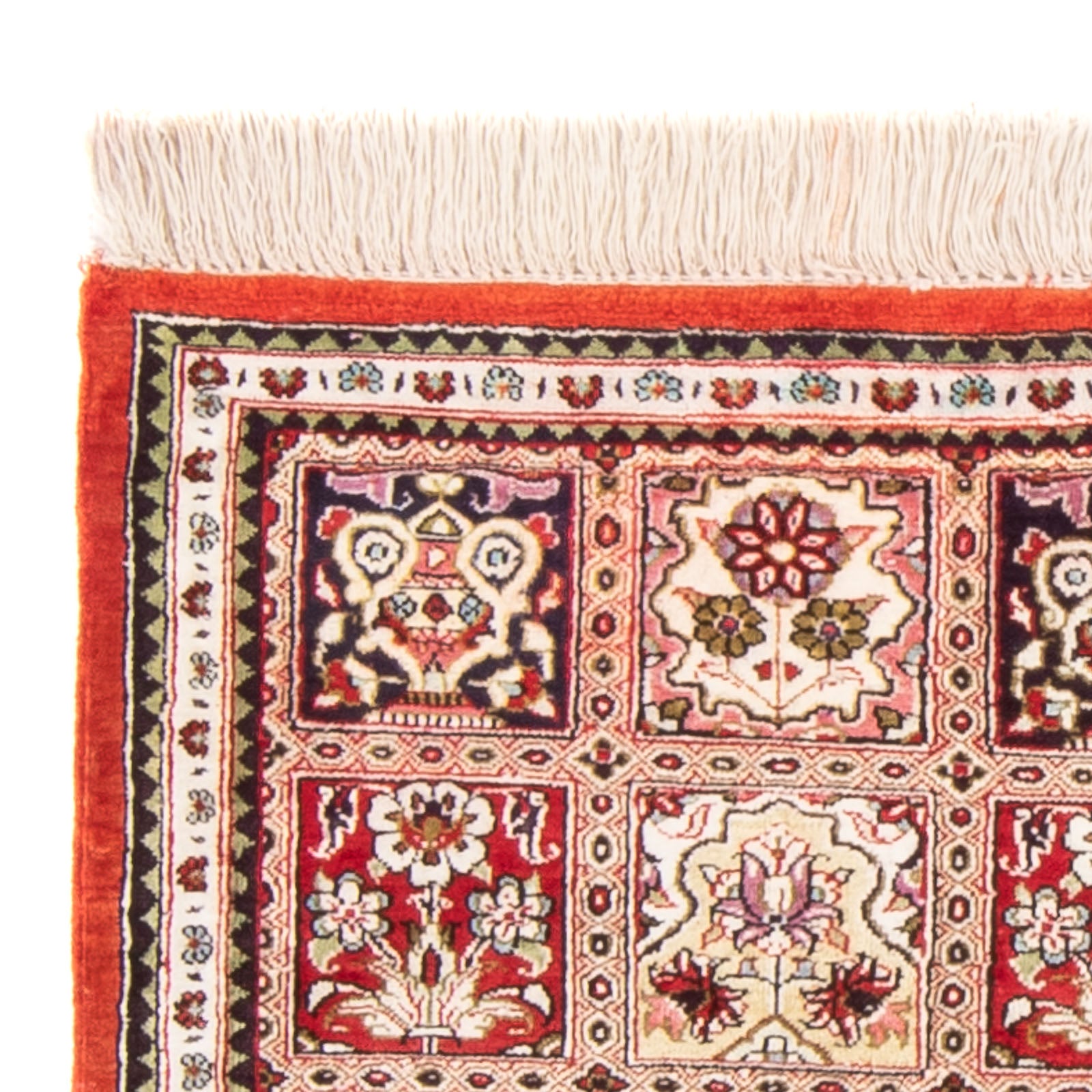 Tapis en soie - Ghom soie - Premium - 71 x 58 cm - multicolore