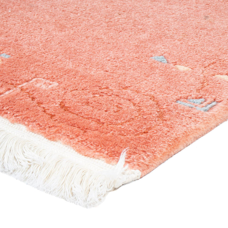 Tapis Népalais - 141 x 74 cm - saumon