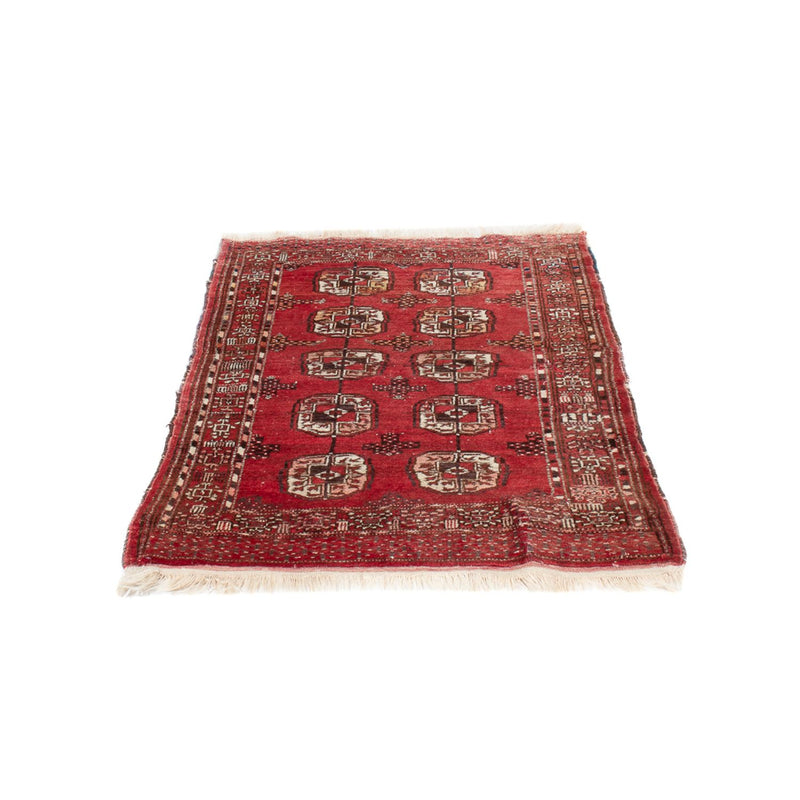 Tapis Turkaman - 121 x 83 cm - rouge foncé