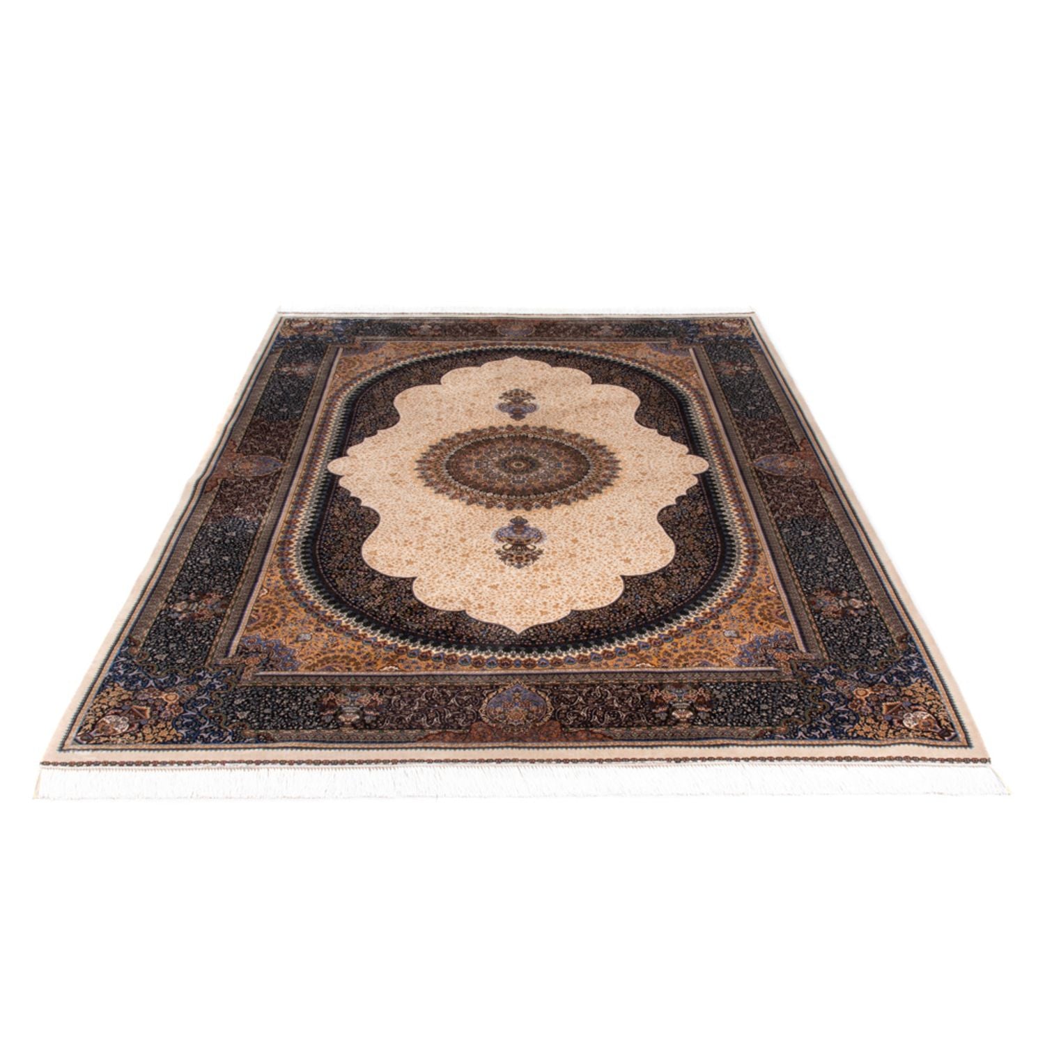 Perserteppich - Ghom - 230 x 148 cm - beige
