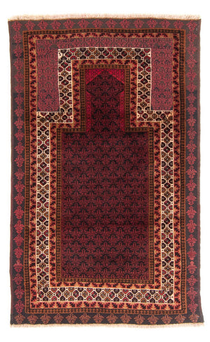 Tapis Belutsch - Tapis de prière - 140 x 90 cm - bleu foncé