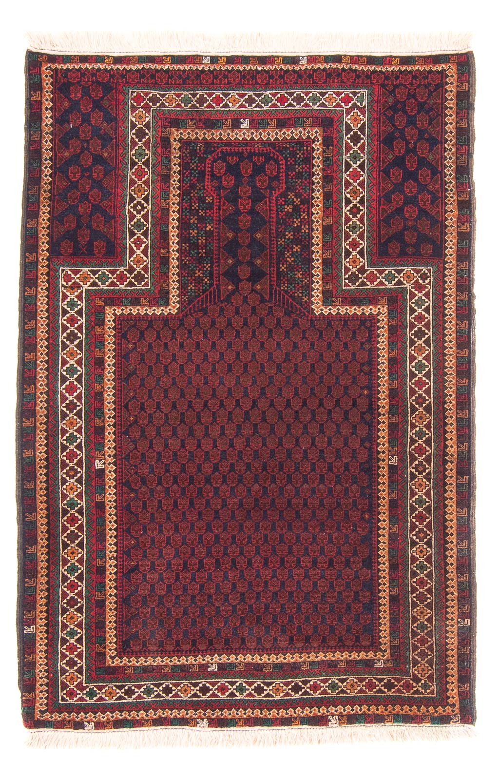 Tapis Belutsch - Tapis de prière - 147 x 96 cm - bleu