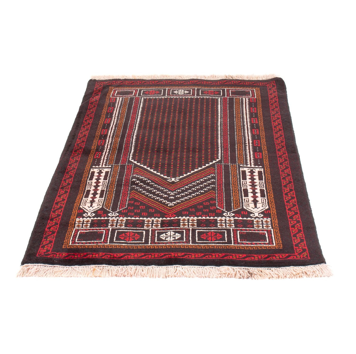 Tapis Belutsch - Tapis de prière - 130 x 86 cm - bleu foncé