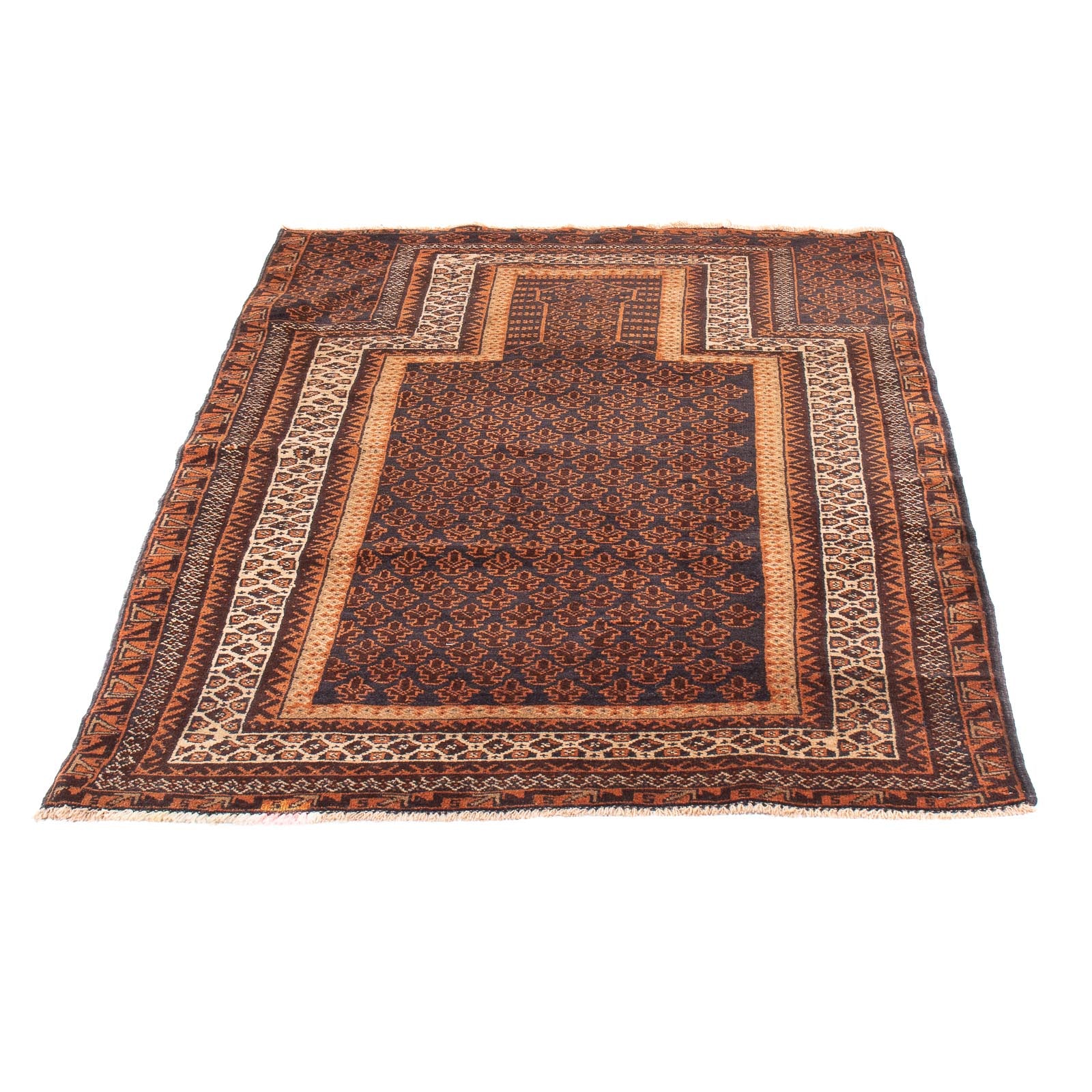 Tapis Belutsch - Tapis de prière - 147 x 91 cm - bleu foncé