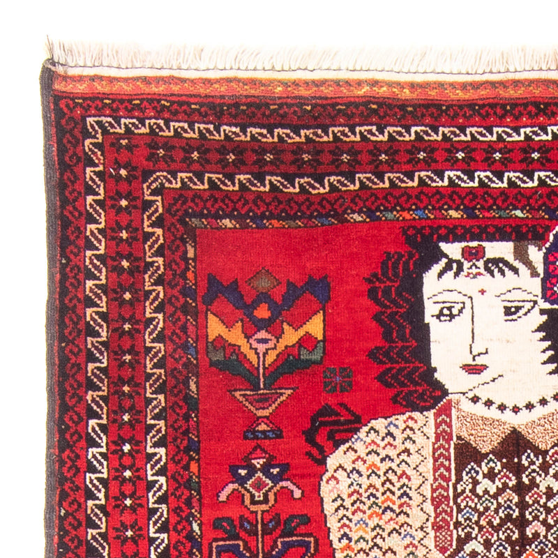 Tapis Belutsch - 145 x 92 cm - rouge
