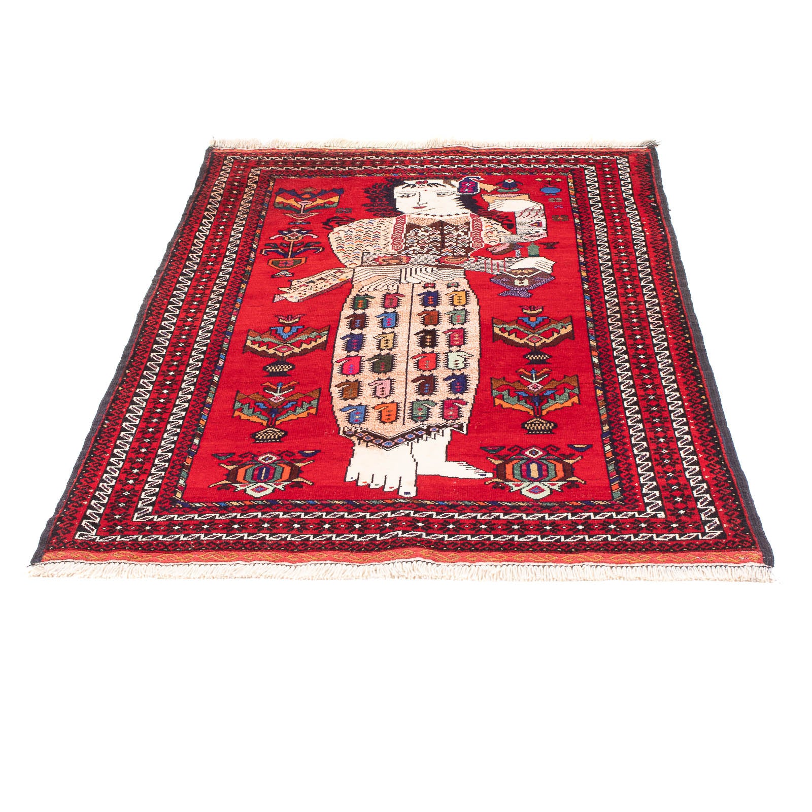 Tapis Belutsch - 145 x 92 cm - rouge