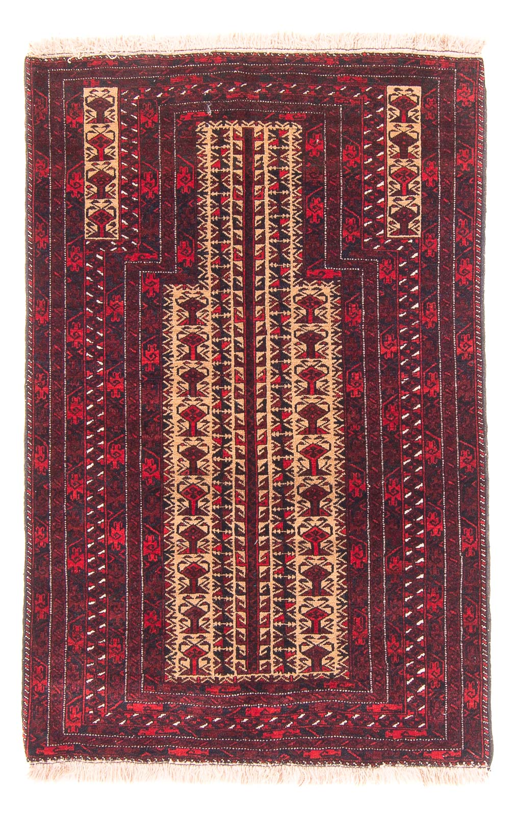 Tapis Belutsch - Tapis de prière - 130 x 83 cm - beige