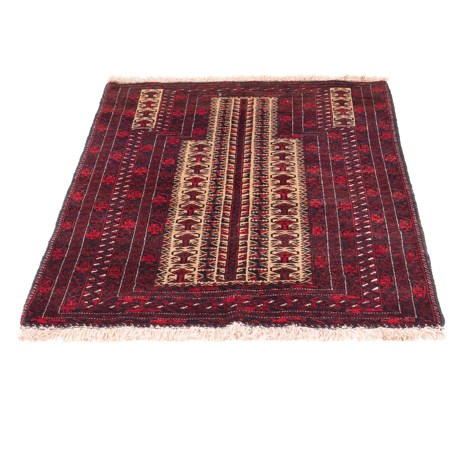 Tapis Belutsch - Tapis de prière - 130 x 83 cm - beige