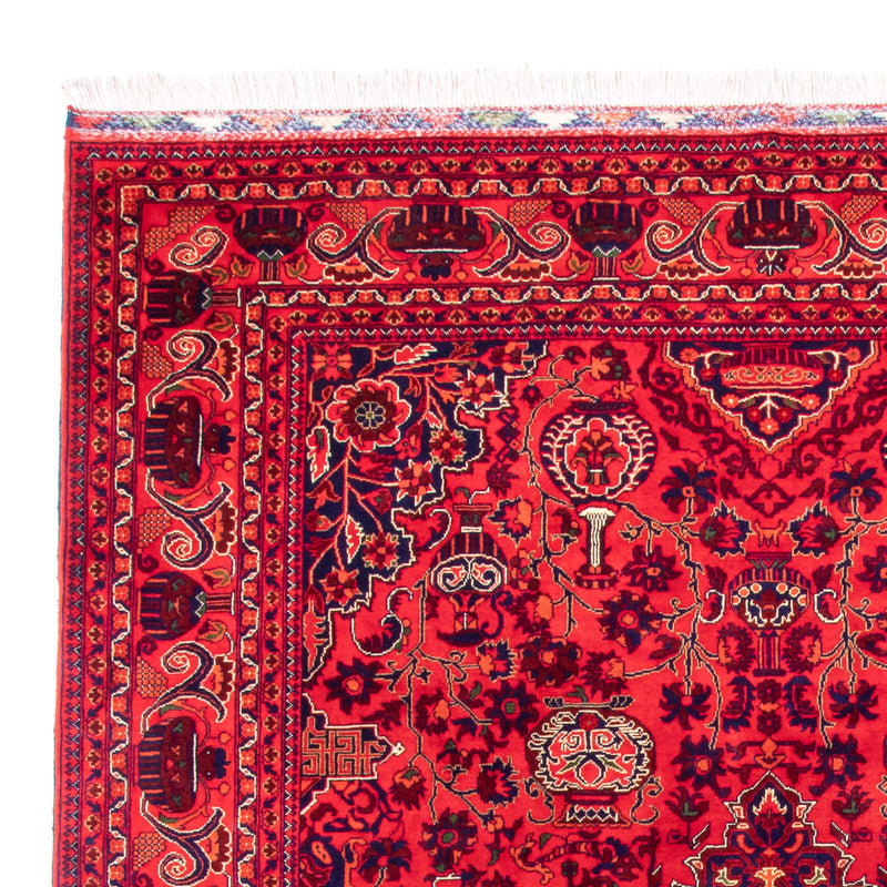 Tapis afghan - 355 x 256 cm - rouge