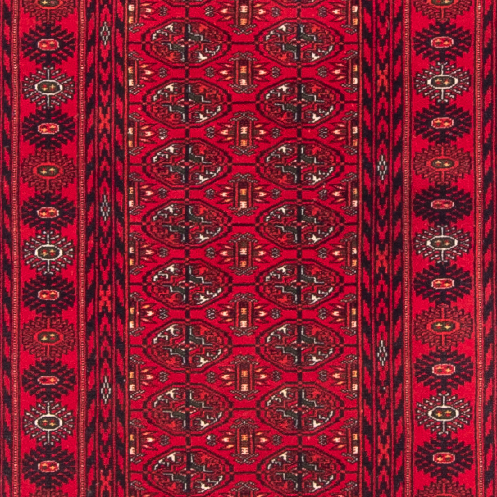 Tapis de couloir Tapis afghan - 200 x 80 cm - rouge