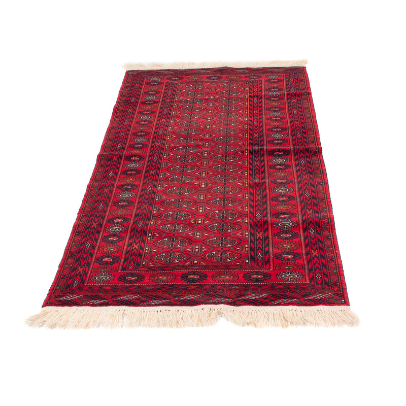 Tapis de couloir Tapis afghan - 200 x 80 cm - rouge