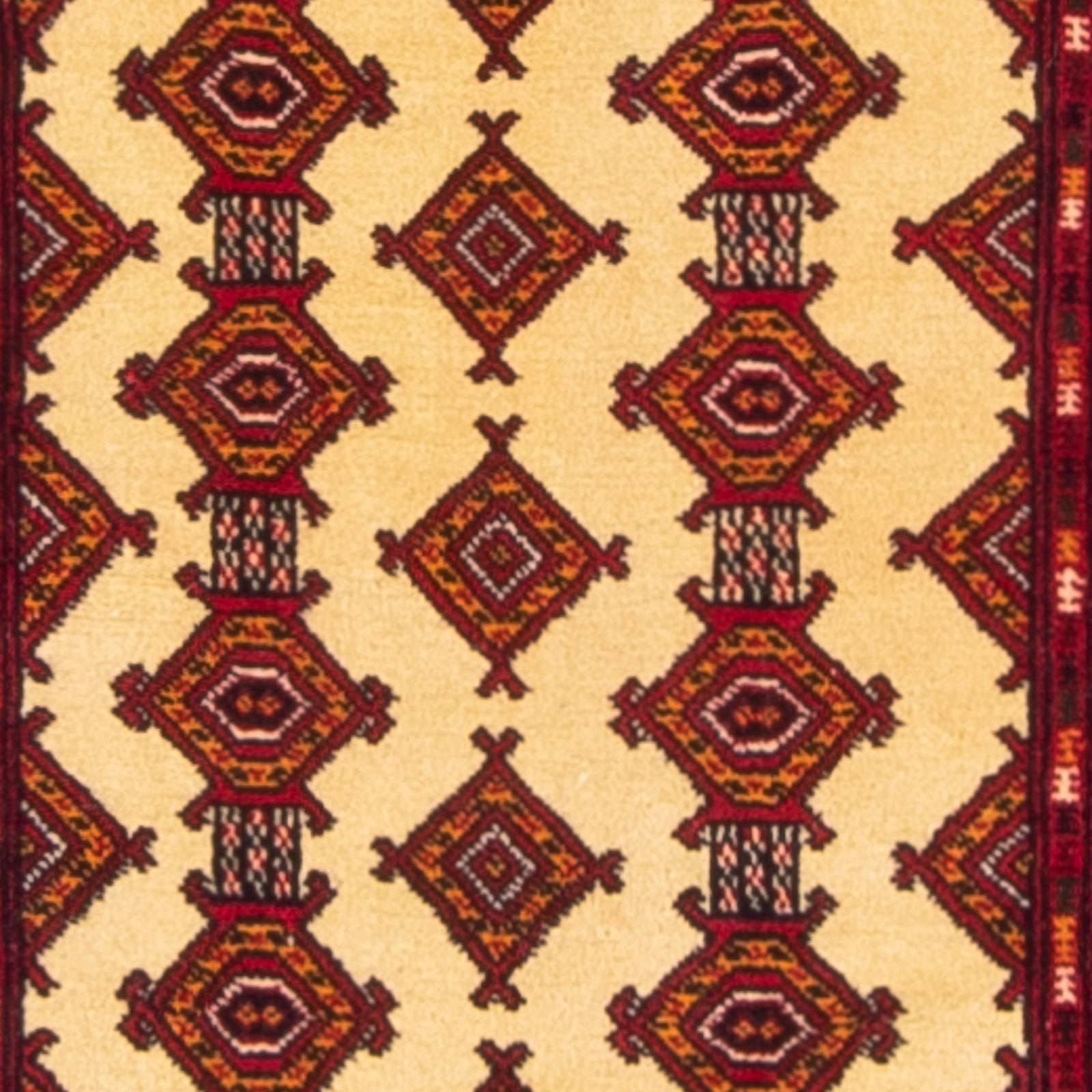Tapis de couloir Tapis Turkaman - 305 x 85 cm - beige