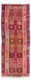 Tapis de couloir Tapis Kelim - Vieux - 374 x 129 cm - multicolore
