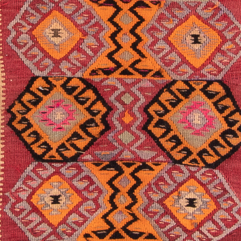Tapis de couloir Tapis Kelim - Vieux - 374 x 129 cm - multicolore