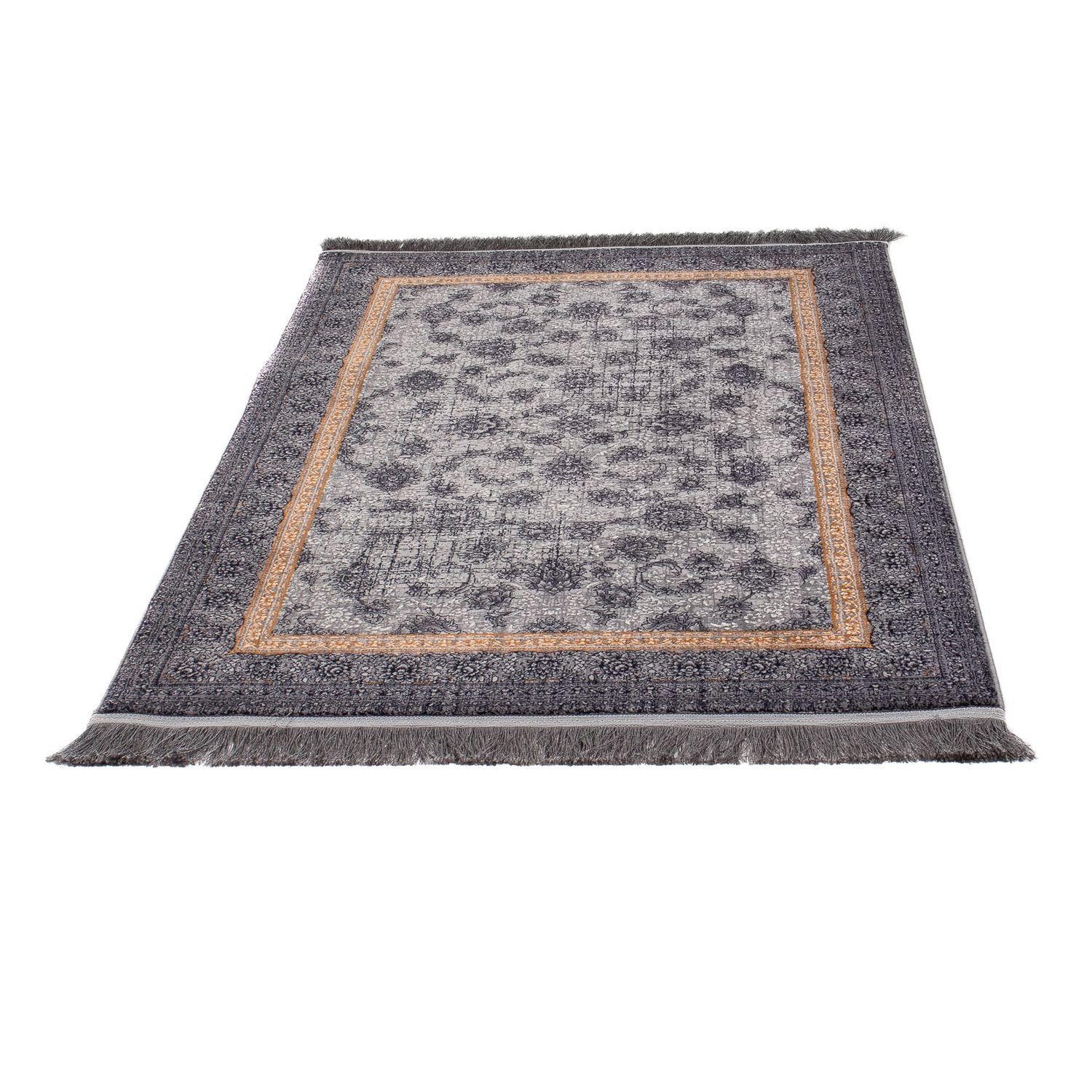 Tapis oriental tissé - 150 x 100 cm - gris