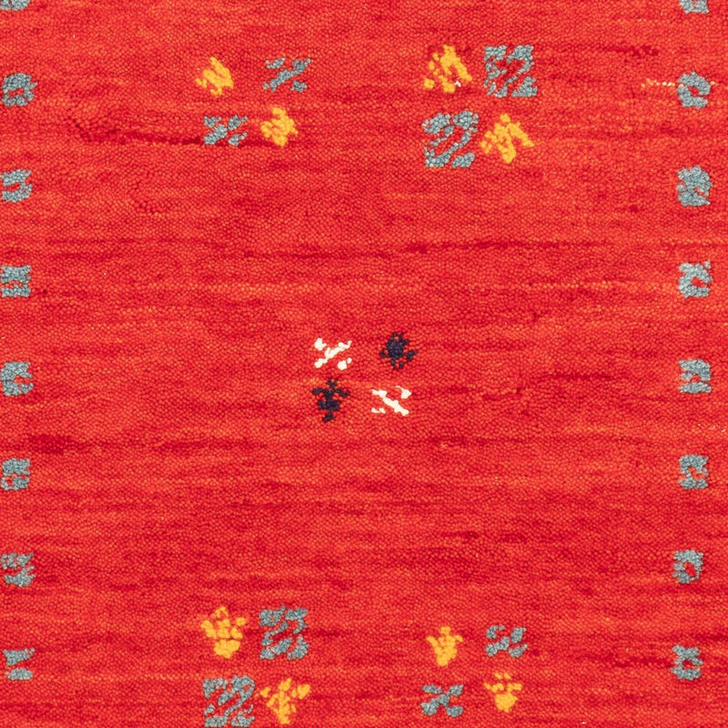 Gabbeh Teppich - Loribaft Softy - 90 x 60 cm - rot