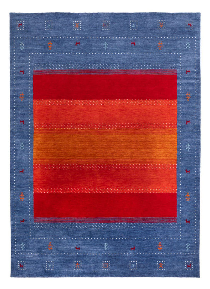 Tapis Gabbeh - Loribaft Softy - 240 x 170 cm - bleu