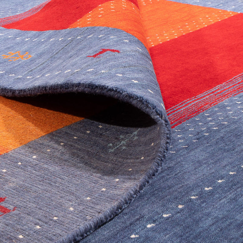 Tapis Gabbeh - Loribaft Softy - 240 x 170 cm - bleu