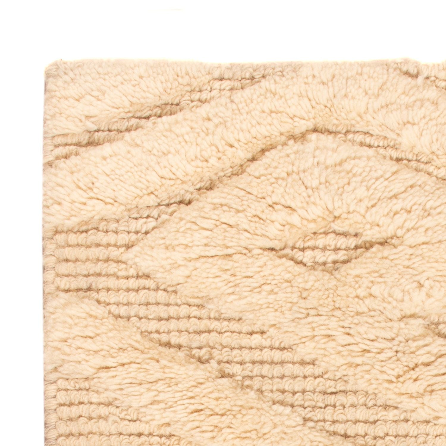 Tapis en laine - 90 x 60 cm - beige clair