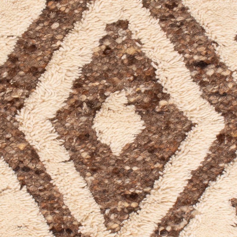 Tapis en laine - 90 x 60 cm - beige foncé