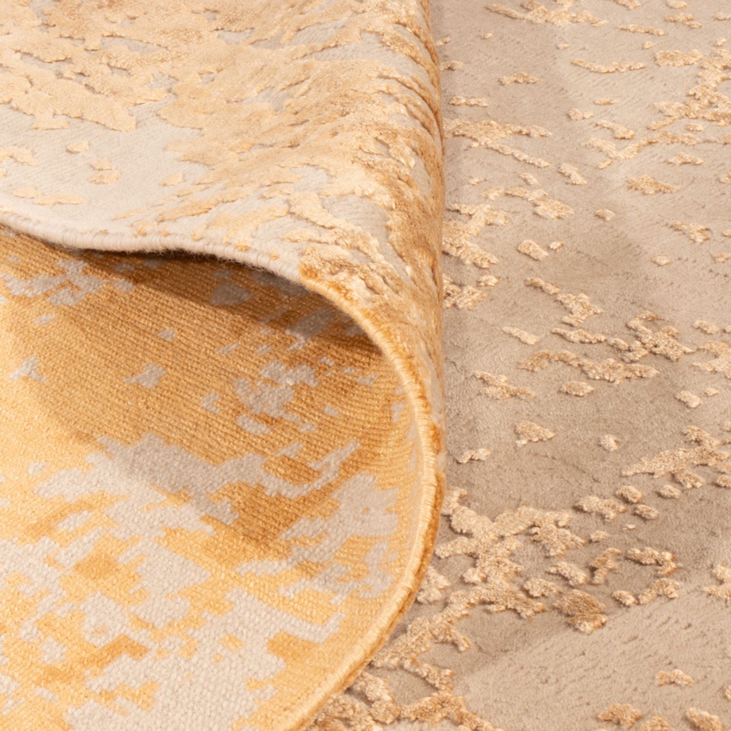 Designer Teppich - 246 x 171 cm - gold