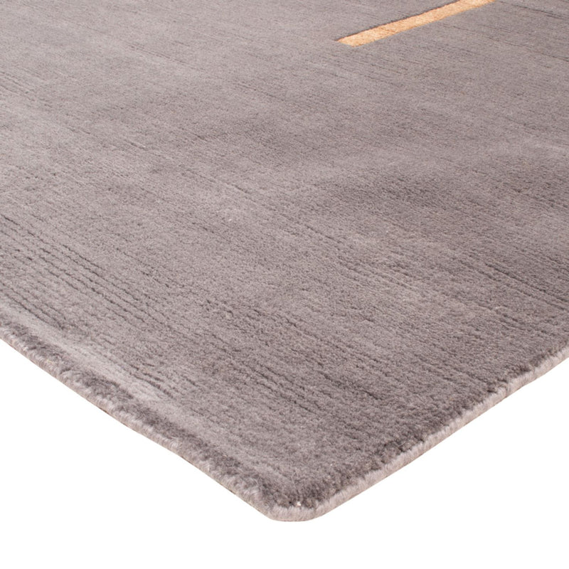 Designer Teppich - 247 x 174 cm - grau