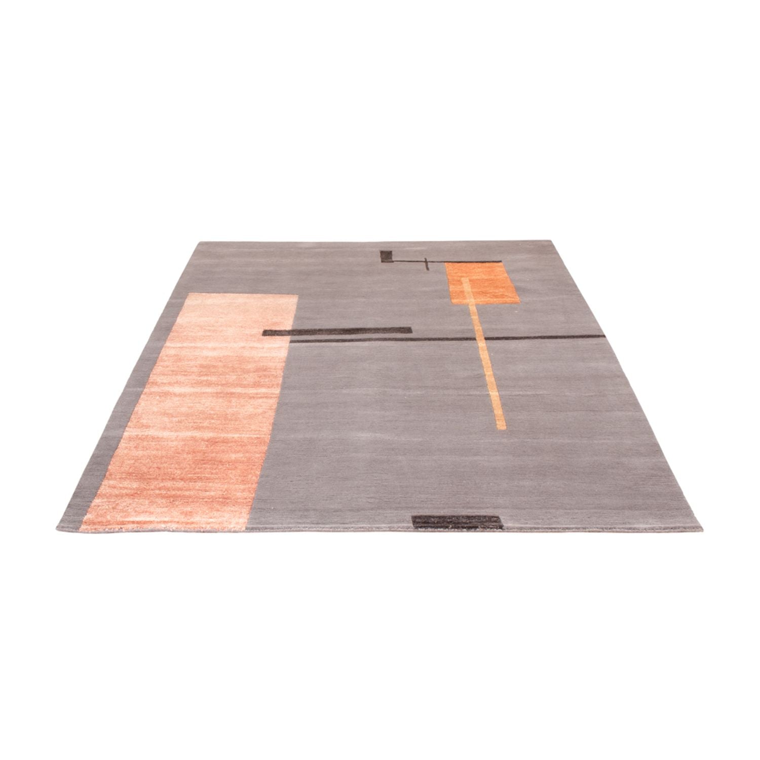 Designer Teppich - 247 x 174 cm - grau
