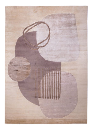 Designer Teppich - 244 x 164 cm - silber