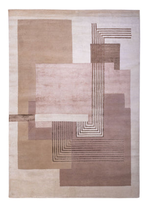 Tapis design - 244 x 169 cm - argent