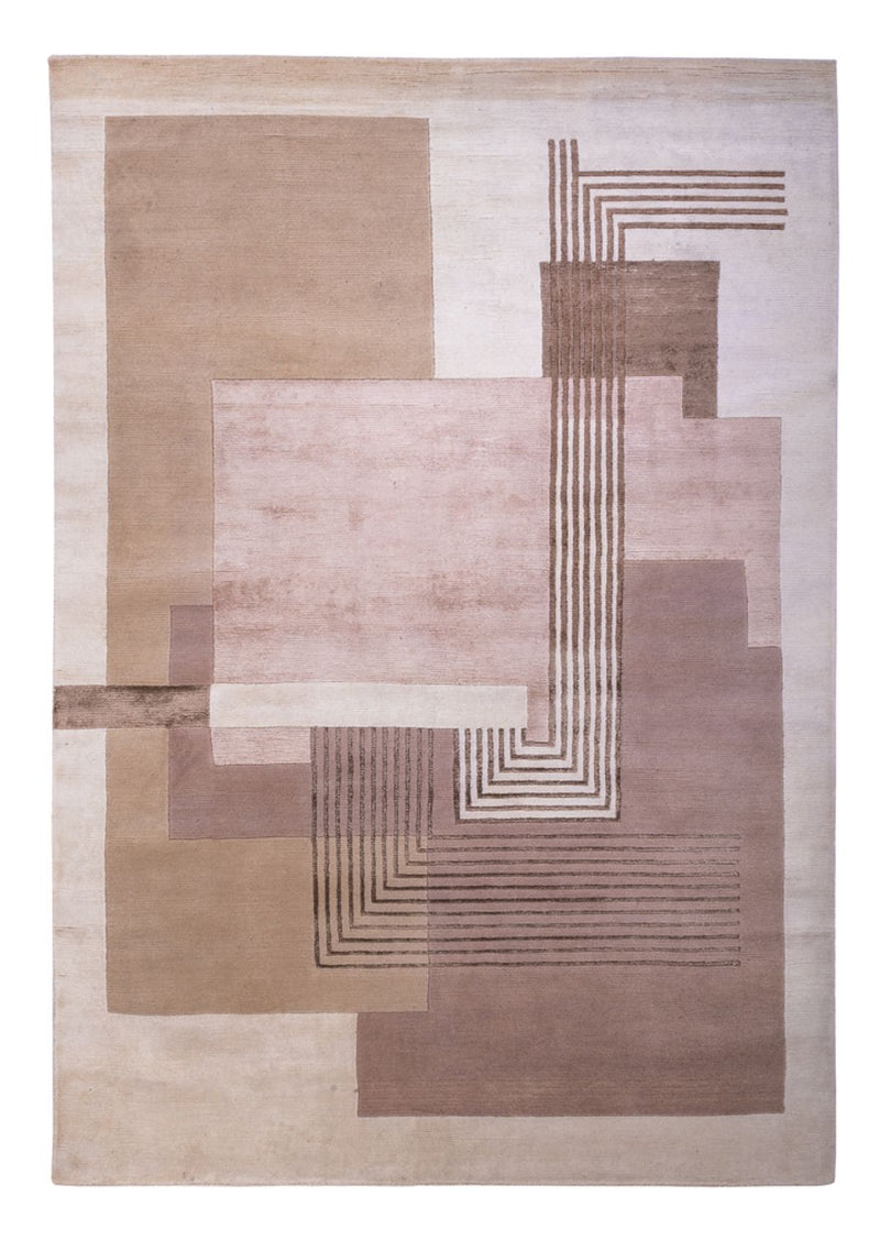 Tapis design - 244 x 169 cm - argent
