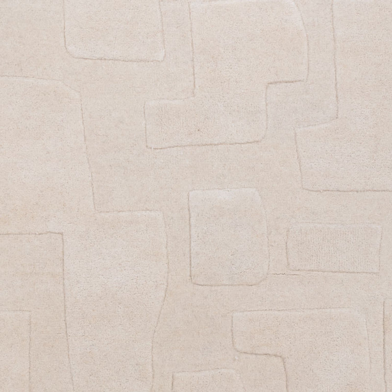 Designer Teppich - 200 x 140 cm - beige