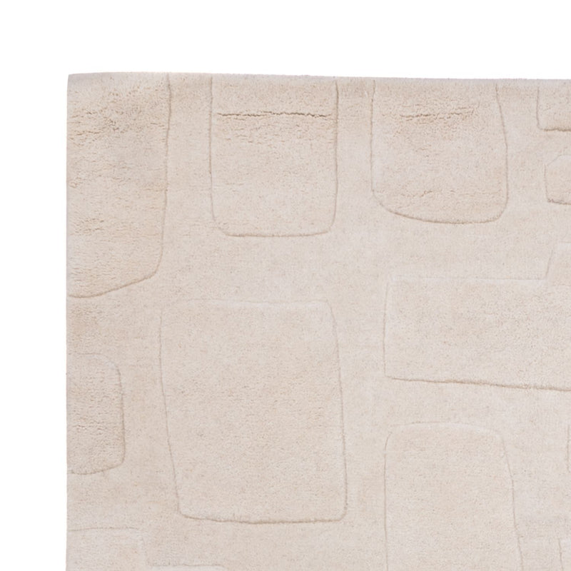 Designer Teppich - 200 x 140 cm - beige