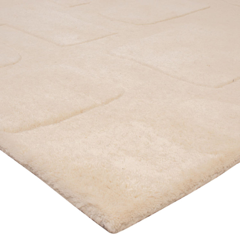 Designer Teppich - 200 x 140 cm - beige
